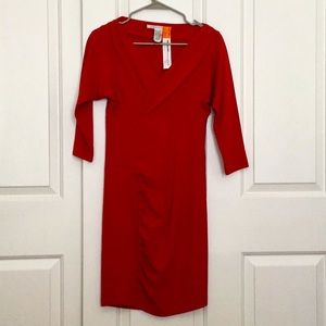 Stunning red Diane Von Furstenberg dress. Sz 4
